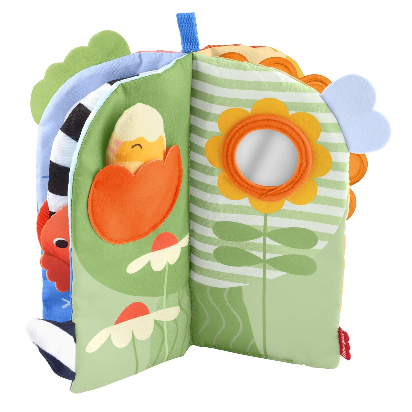Baby Soft Activity Book with Teether and Mirror