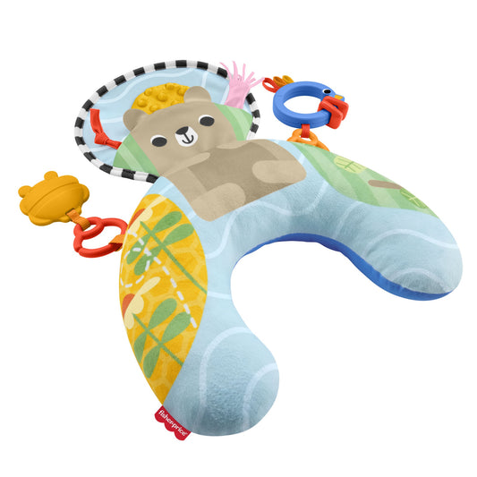 Baby Tummy Time Wedge with Toys and Sensory Textures