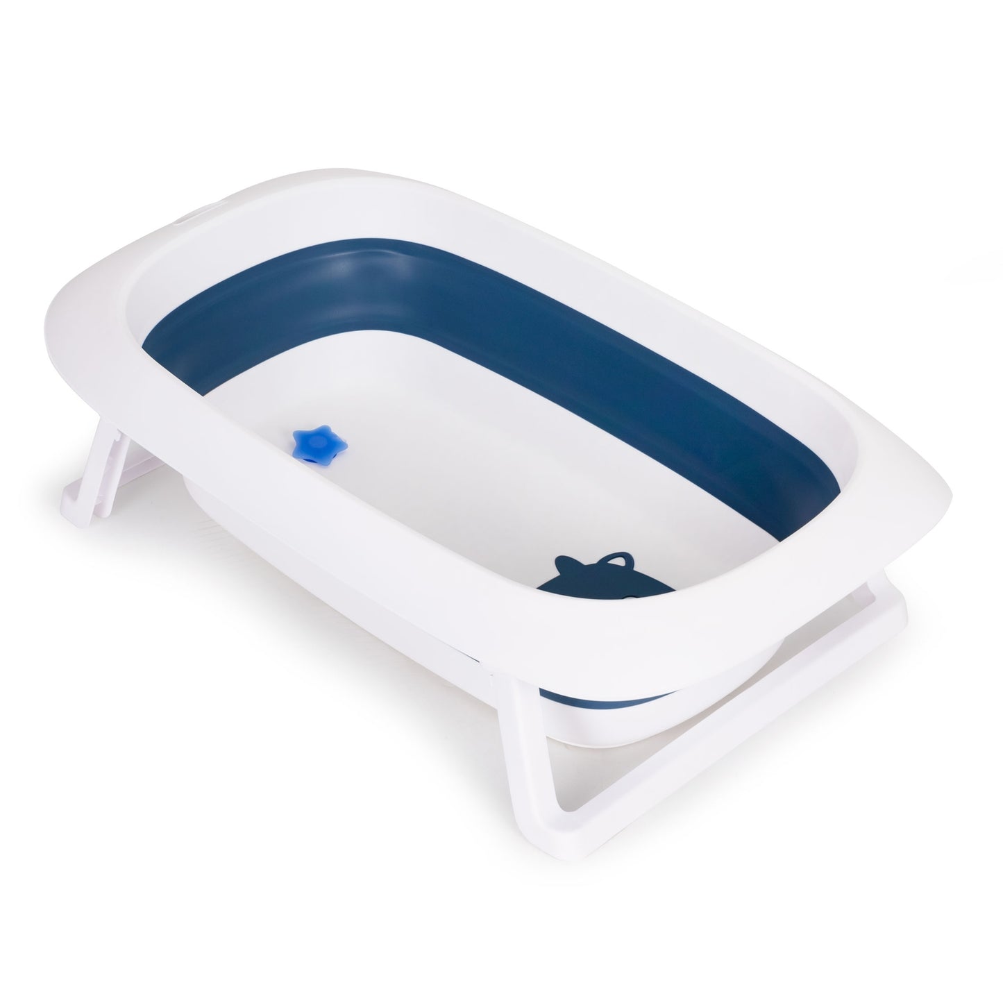 Baby bath folding bathtub with drain - Fudge