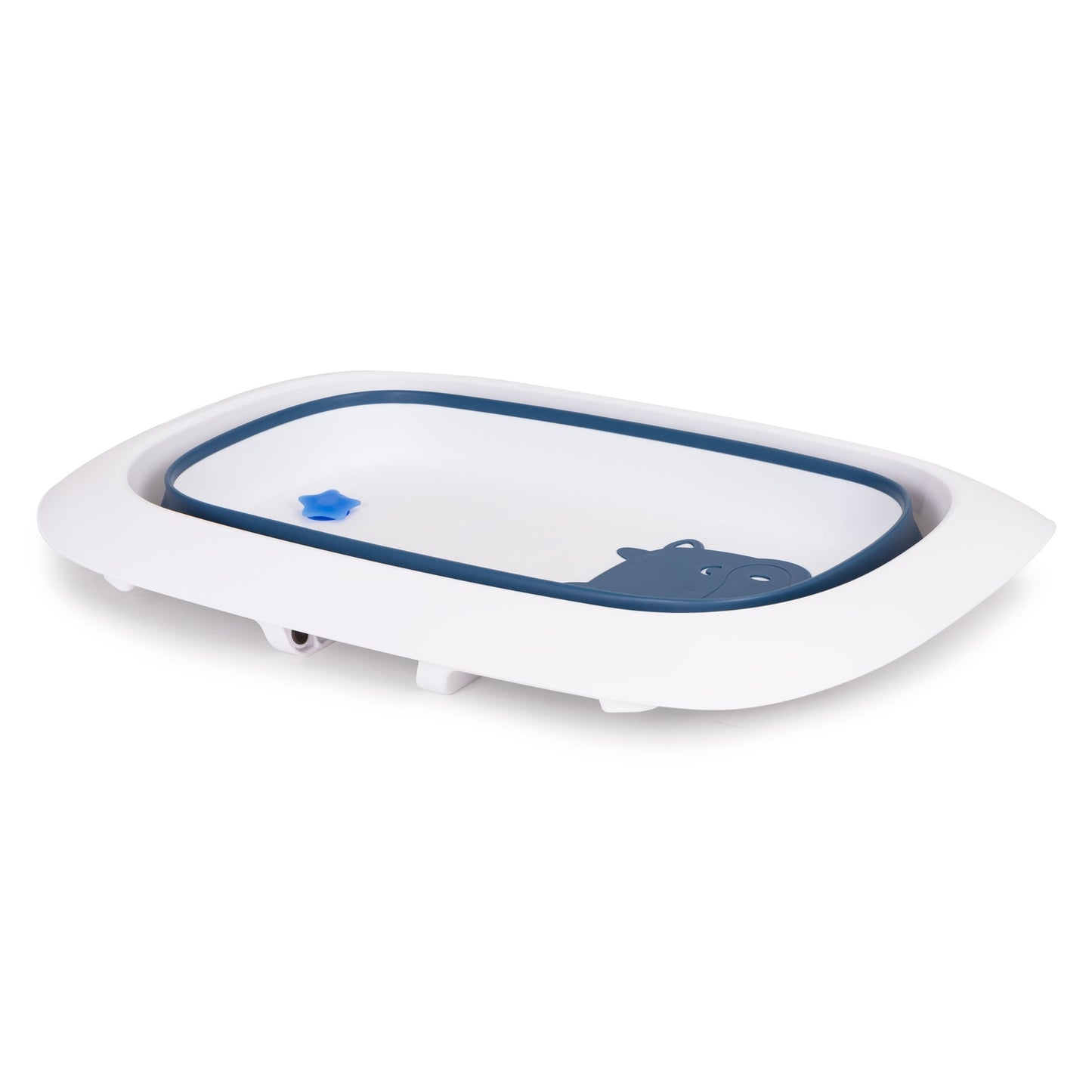 Baby bath folding bathtub with drain - Fudge