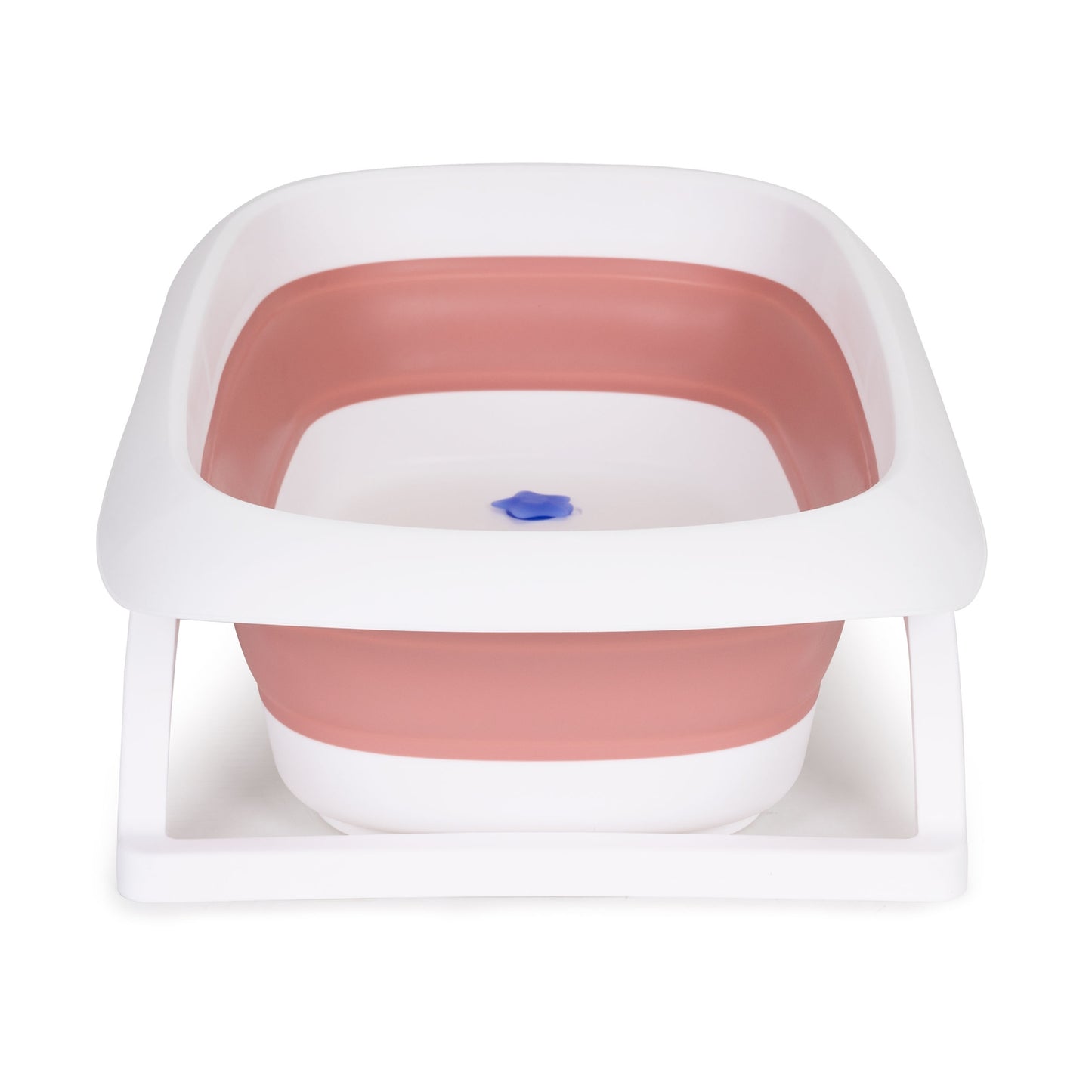 Baby bath pink folding bathtub with drain - Fudge