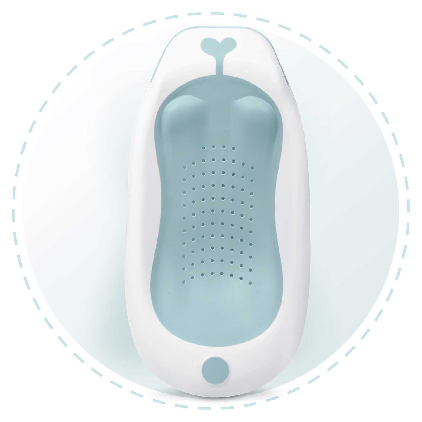 Baby bath support insert Ricokids white-blue