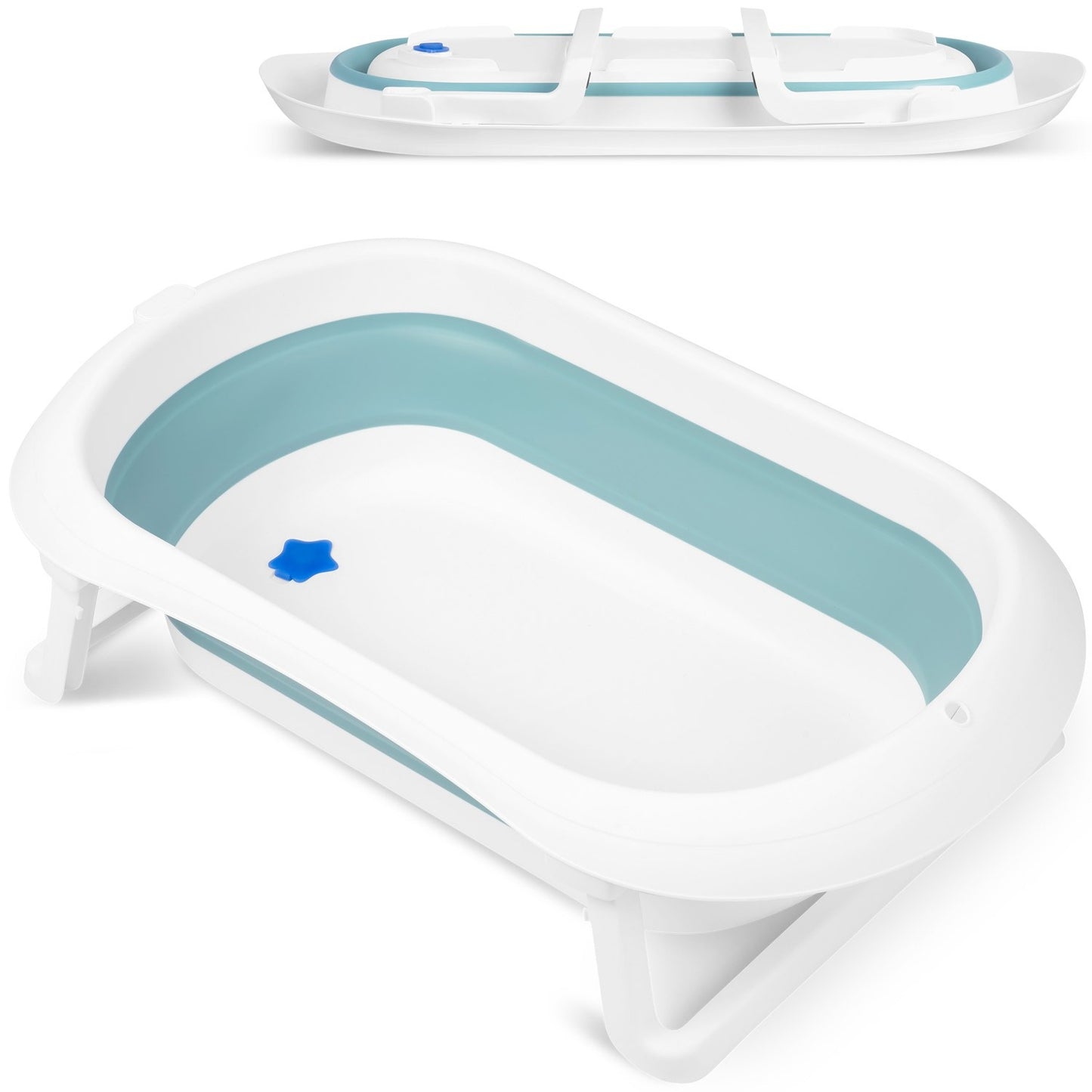 Baby bathtub RK-281 white and blue