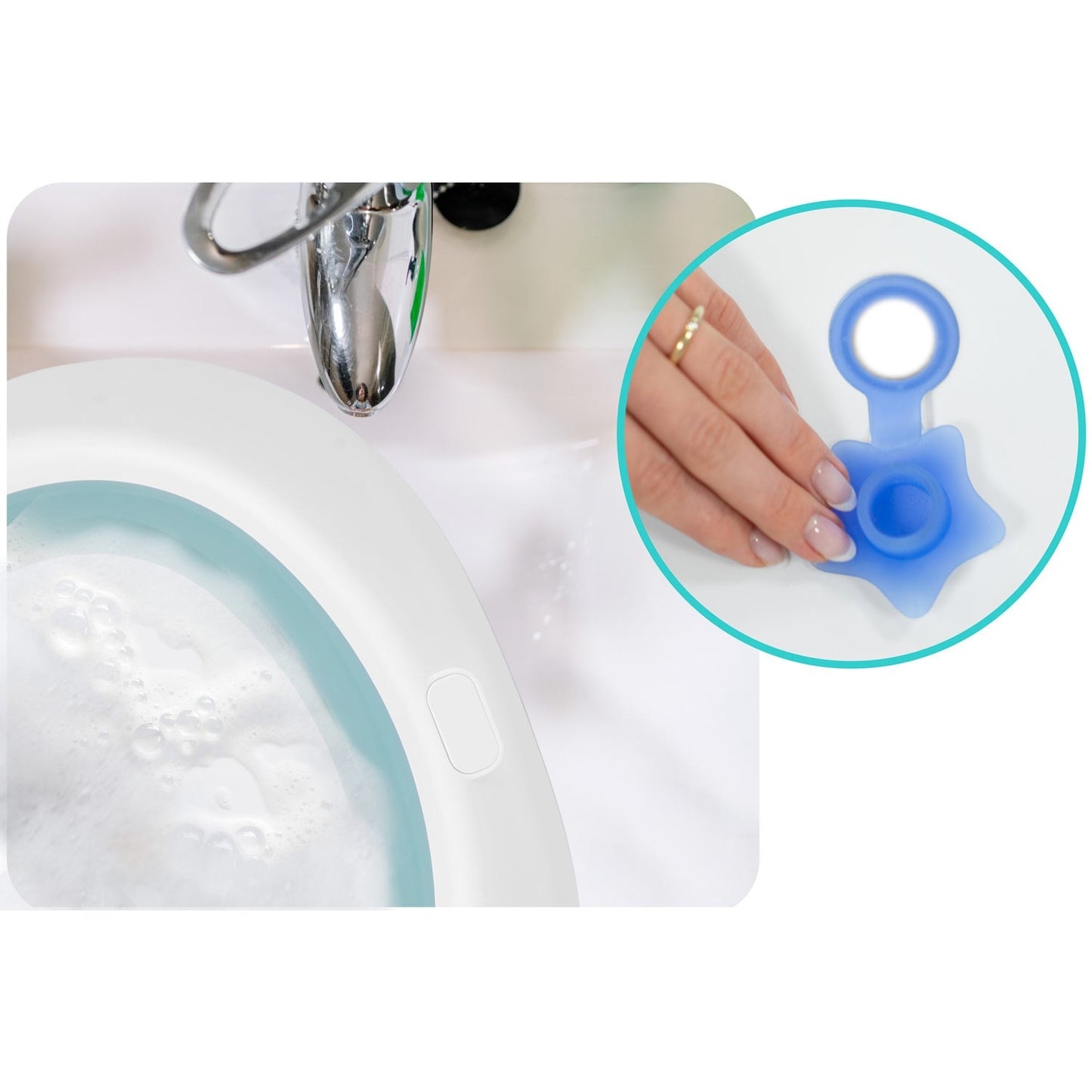 Baby bathtub RK-281 white and blue