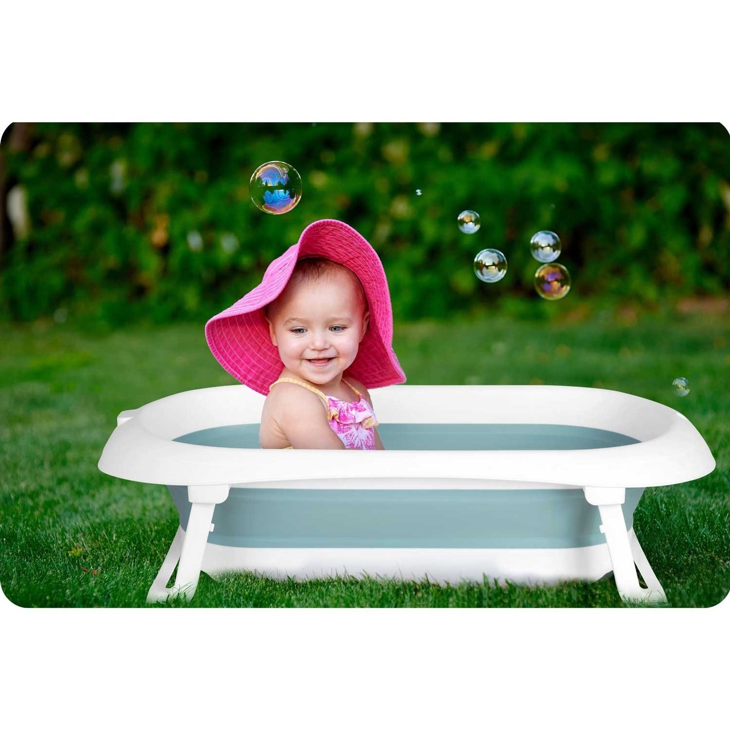 Baby bathtub RK-281 white and blue