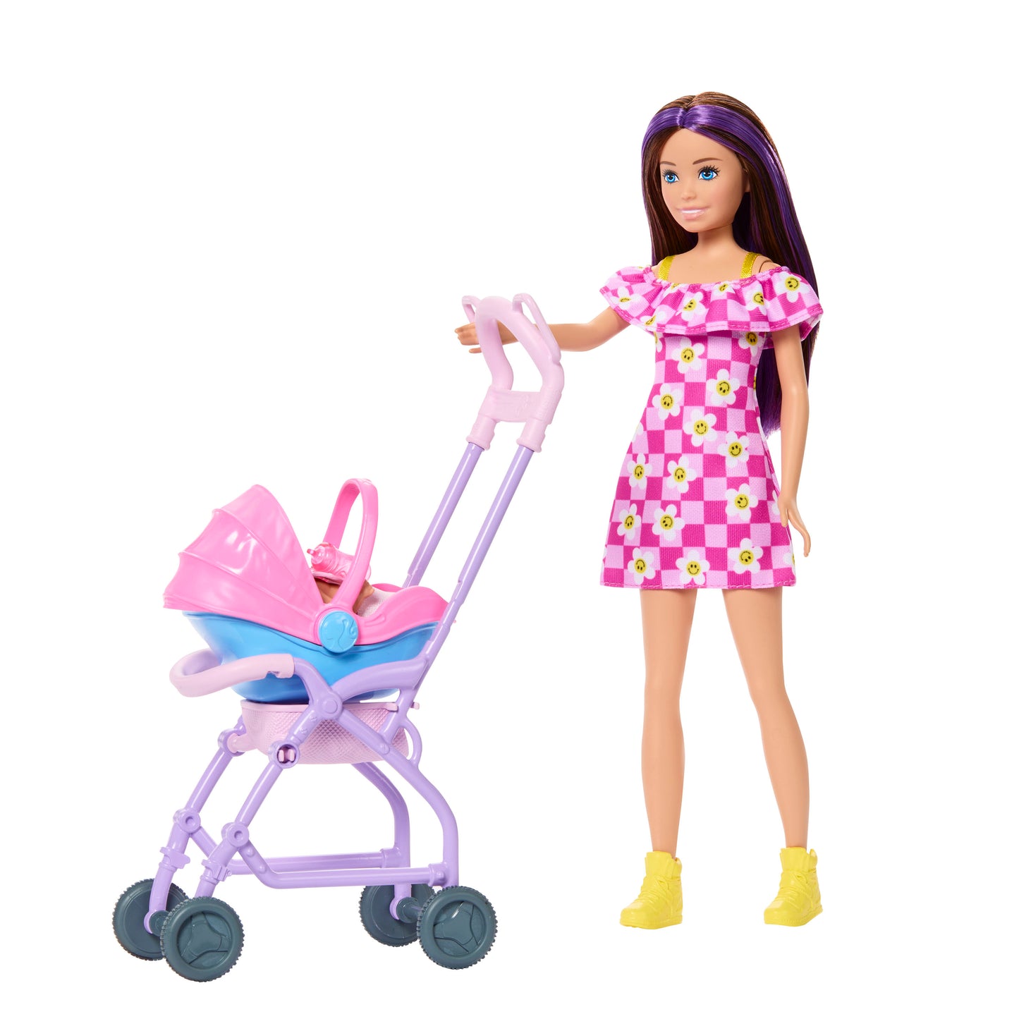Babysitting Stroller Playset with Accessories, 10 Pieces