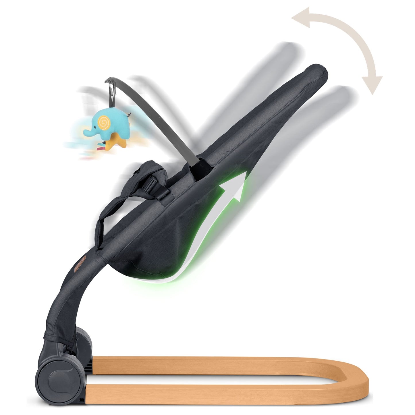 Baby swing with toys NK-52 Nukido - Anthracite