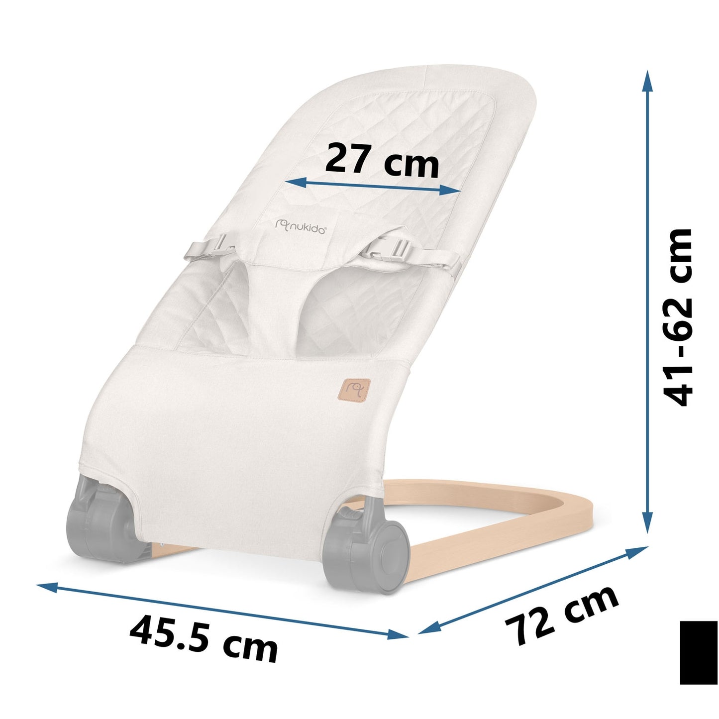 Baby swing with toys NK-52 Nukido - beige