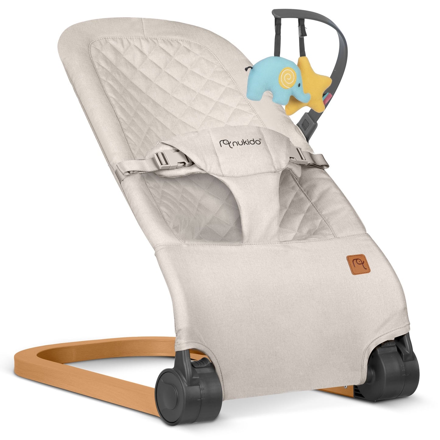 Baby swing with toys NK-52 Nukido - beige