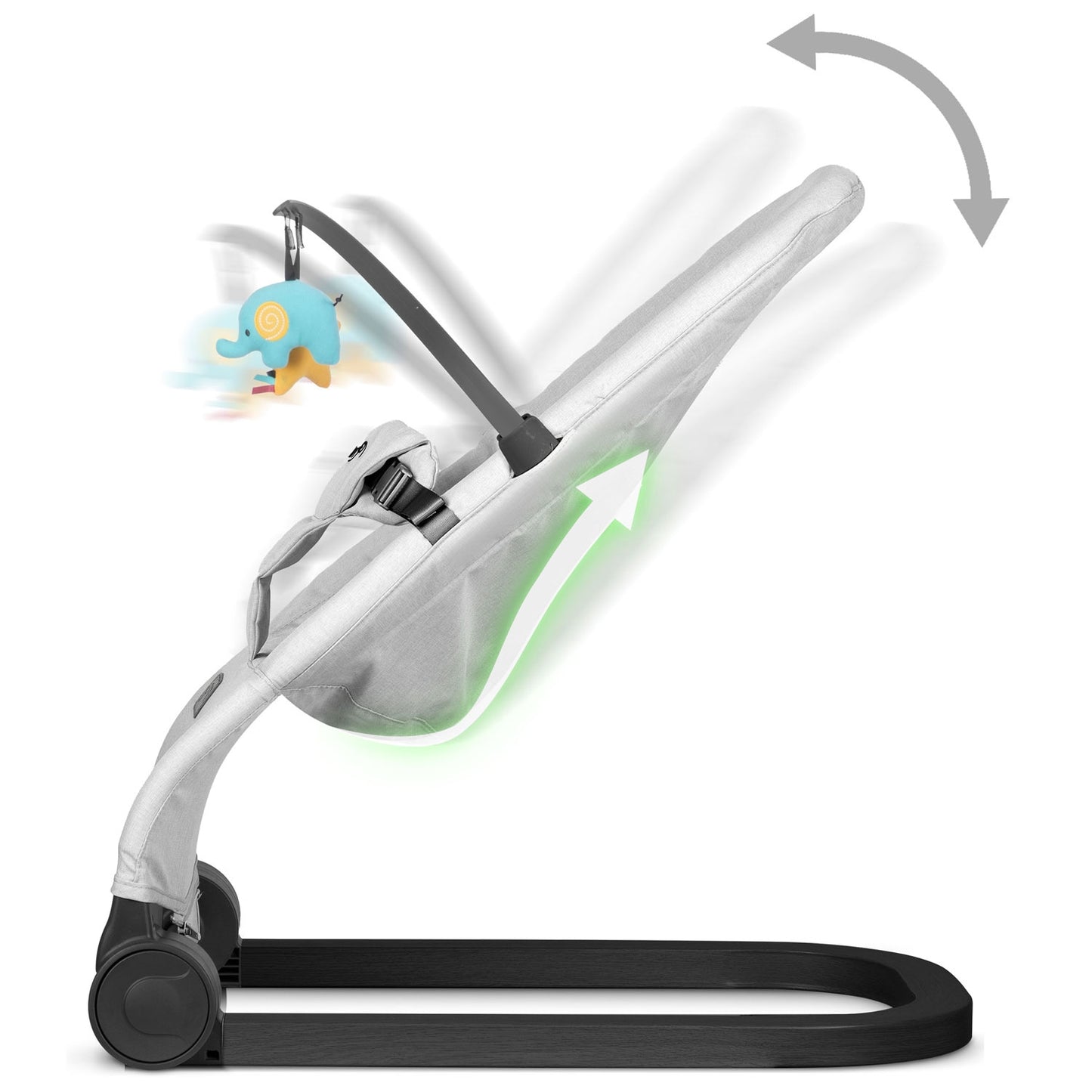 Baby swing with toys NK-52 Nukido - light grey
