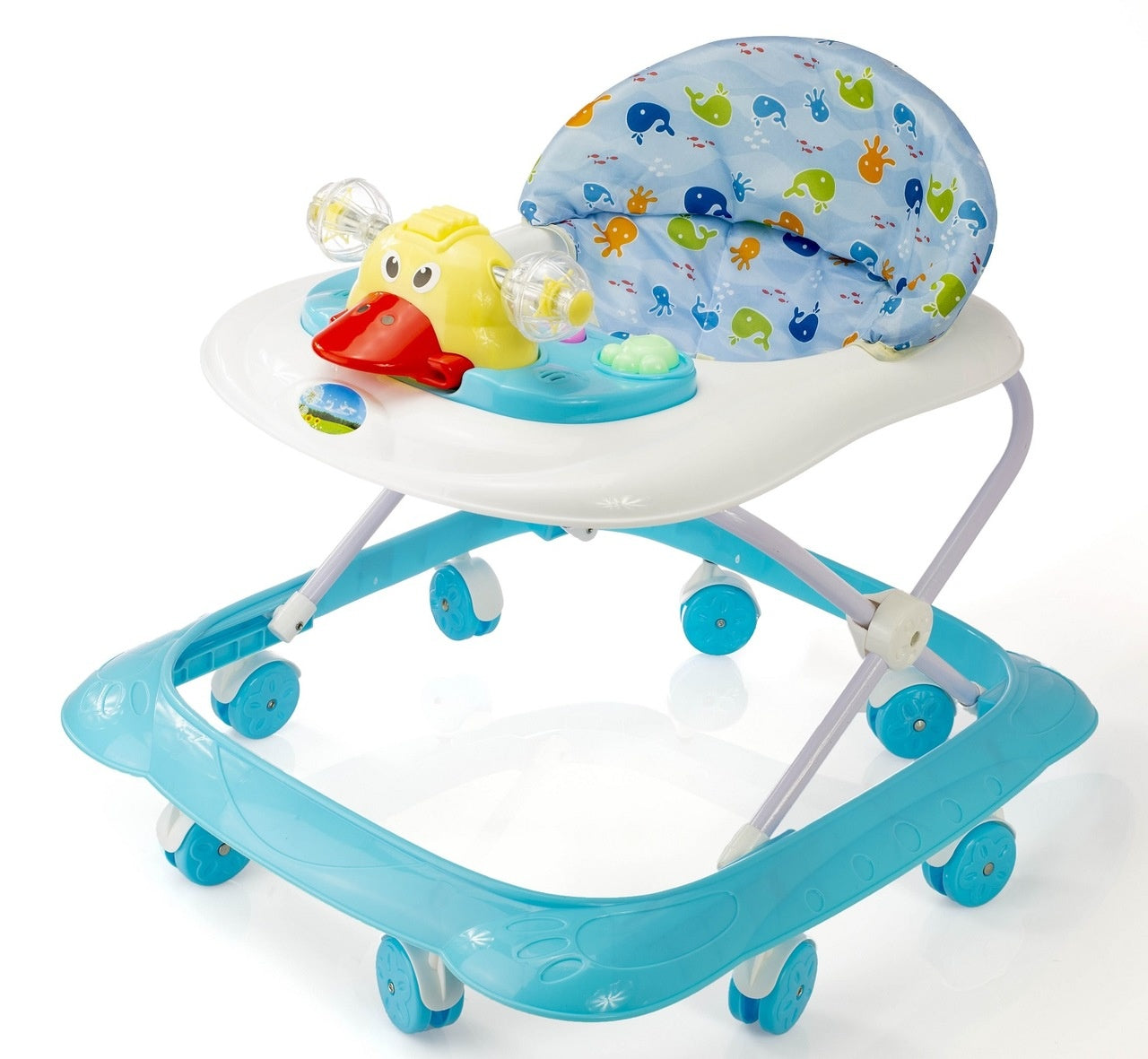 Baby walker duck rider blue