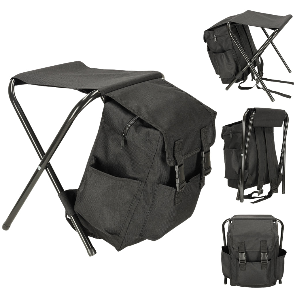 Backless fishing touring chair black