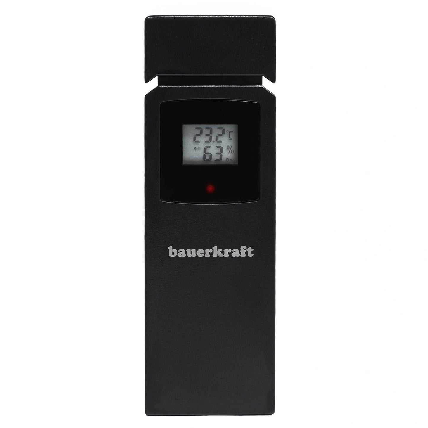 Backlit wireless weather station with outdoor sensor, thermometer, barometer, clock