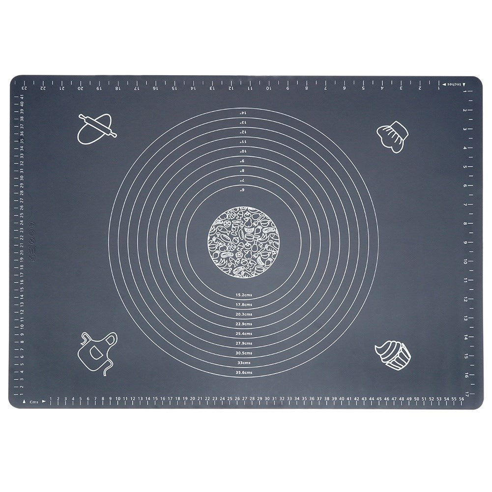 Back mat and rotating roller in durable silicone