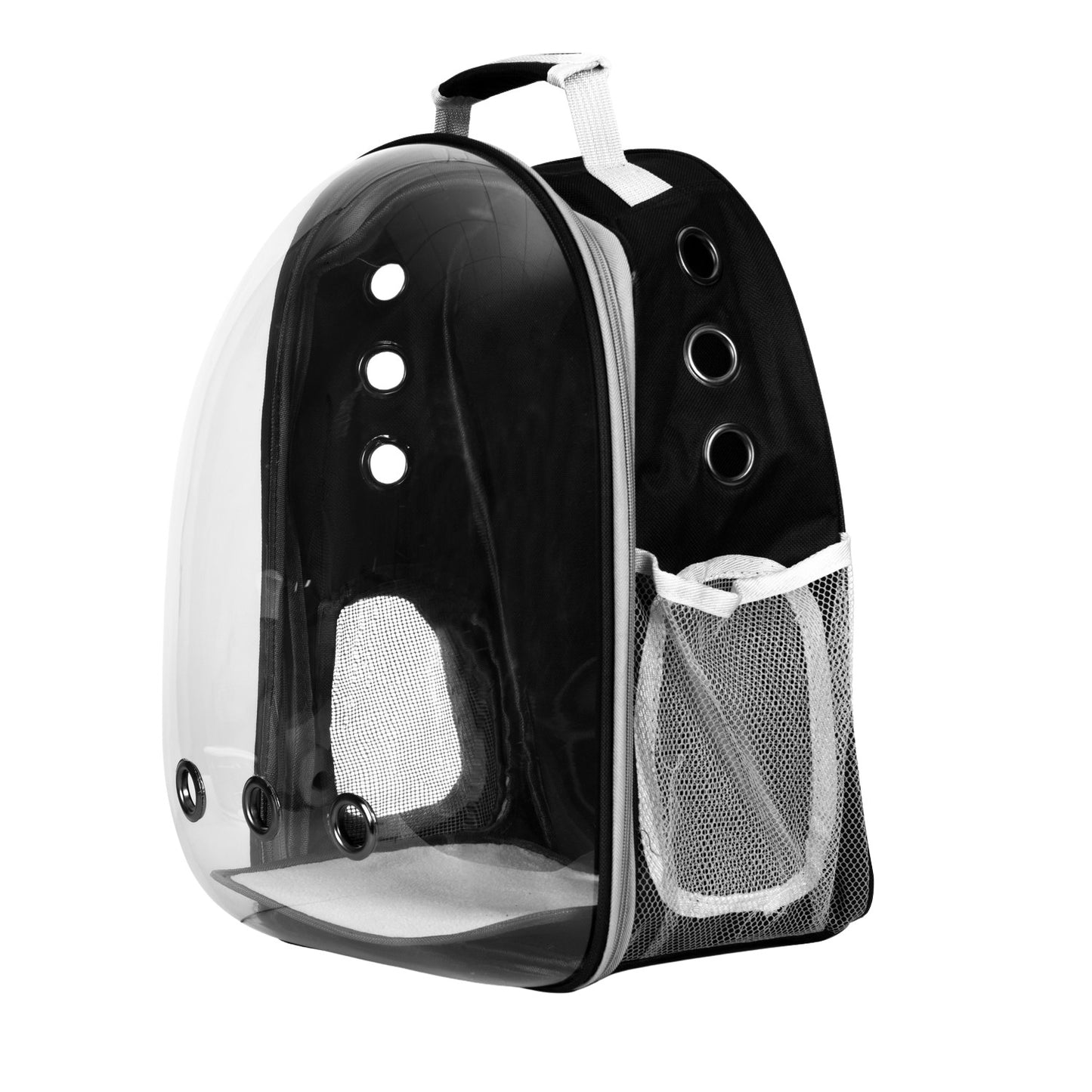 Backpack for cat dog transporter with glass