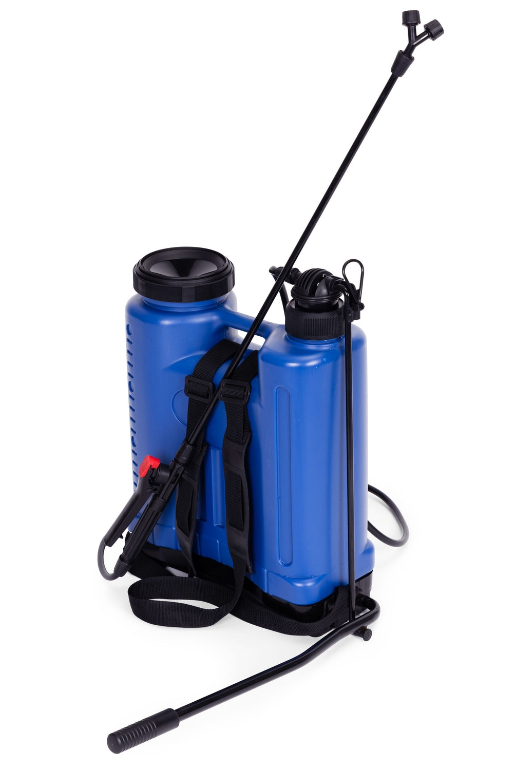 Backpack pressure sprayer 16L, garden, handheld, 2-4 bar, long lance, 4 nozzles, straps, MultiGarden
