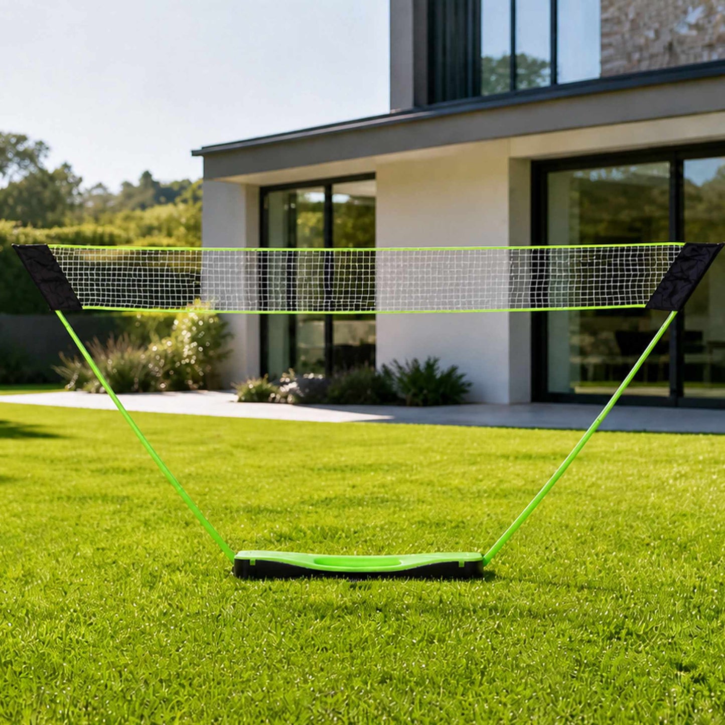 Badminton Set with Foldable Net, Rackets, Shuttlecocks