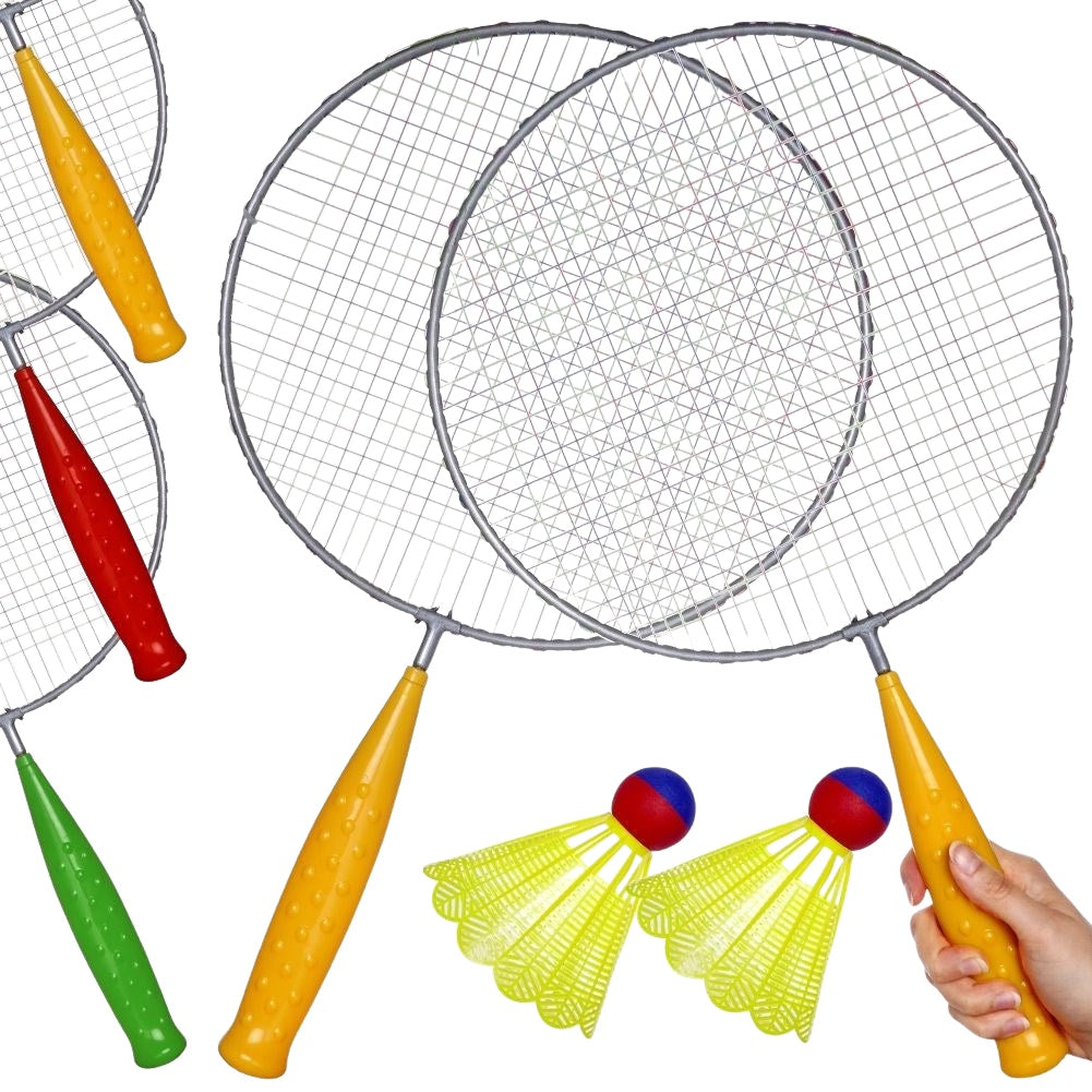 Badminton set for 2: Light rackets and shuttlecock