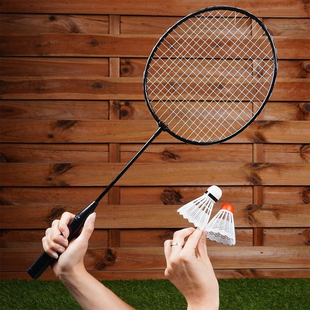 Badminton set for two with light and flexible racket