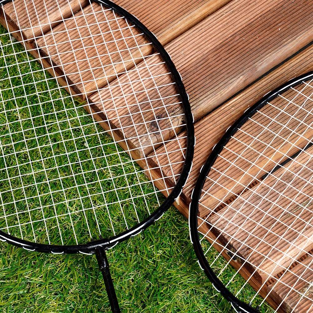 Badminton set for two with light and flexible racket