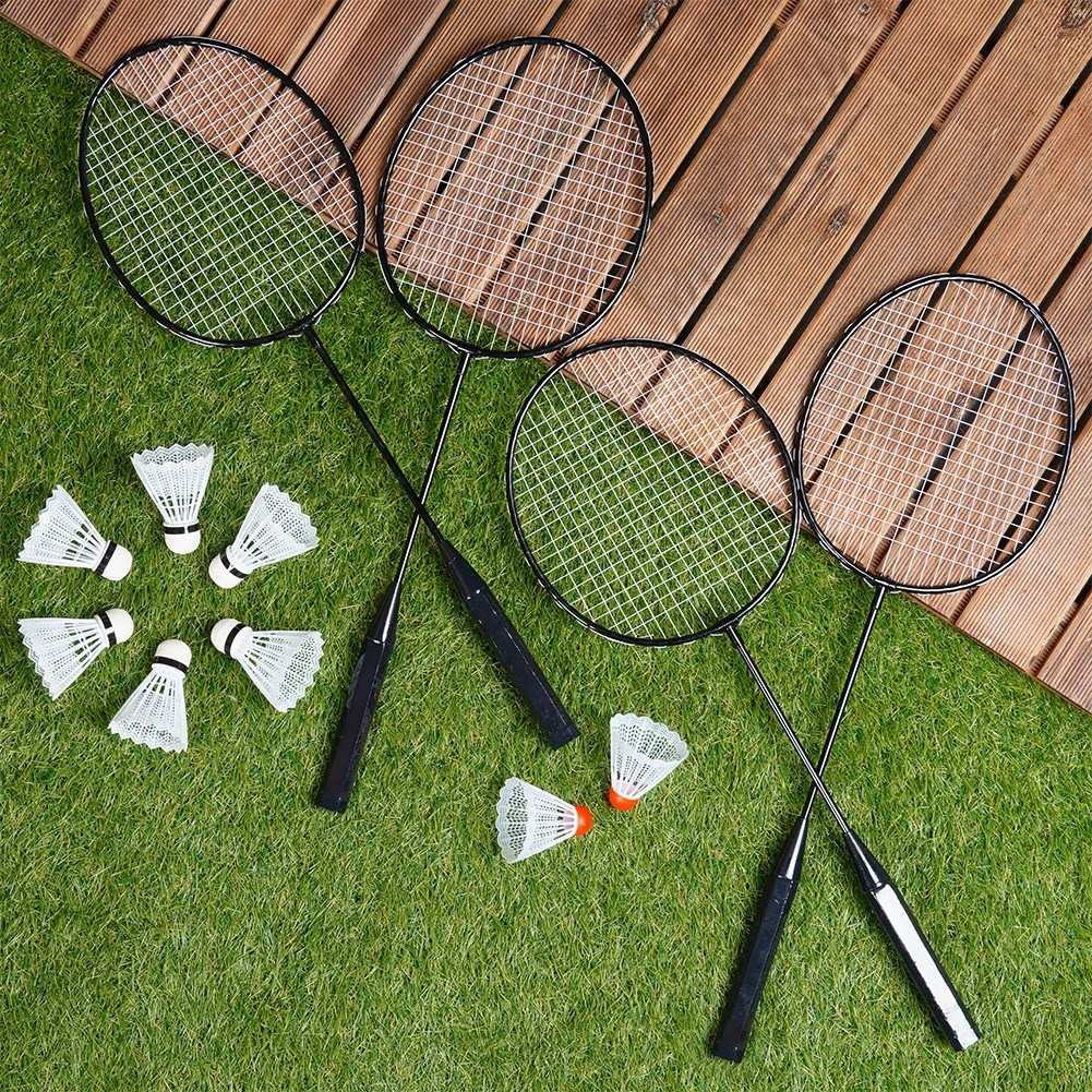Badminton set for two with light and flexible racket