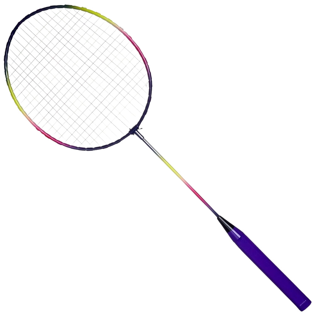 Badminton set for two with light and flexible rackets