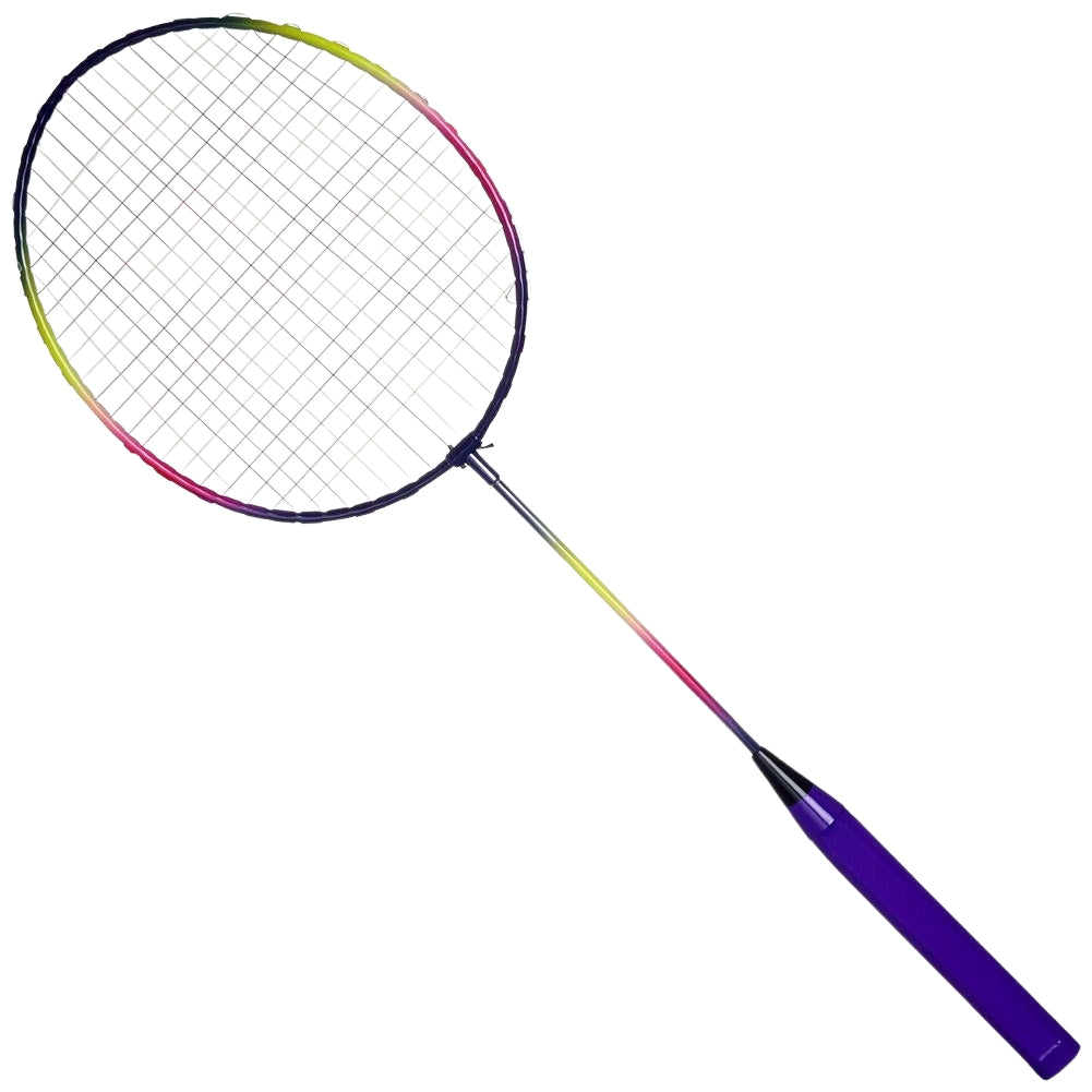 Badminton set for two with light and flexible rackets