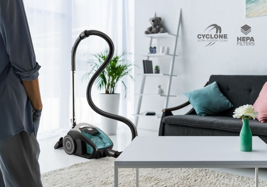 Bagless Cyclonic Vacuum Cleaner, 700W, 1.5L, HEPA Filters