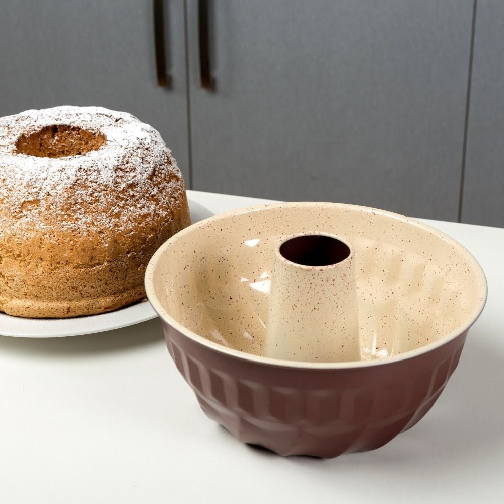 Baking form with non-stick for gas and electric oven baking