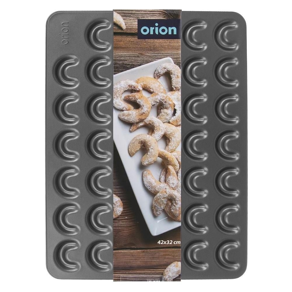 Baking tin for small croissants in carbon steel with non-stick coating