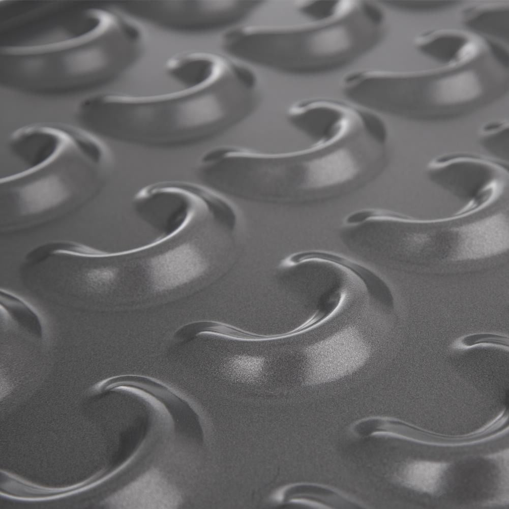Baking tin for small croissants in carbon steel with non-stick coating