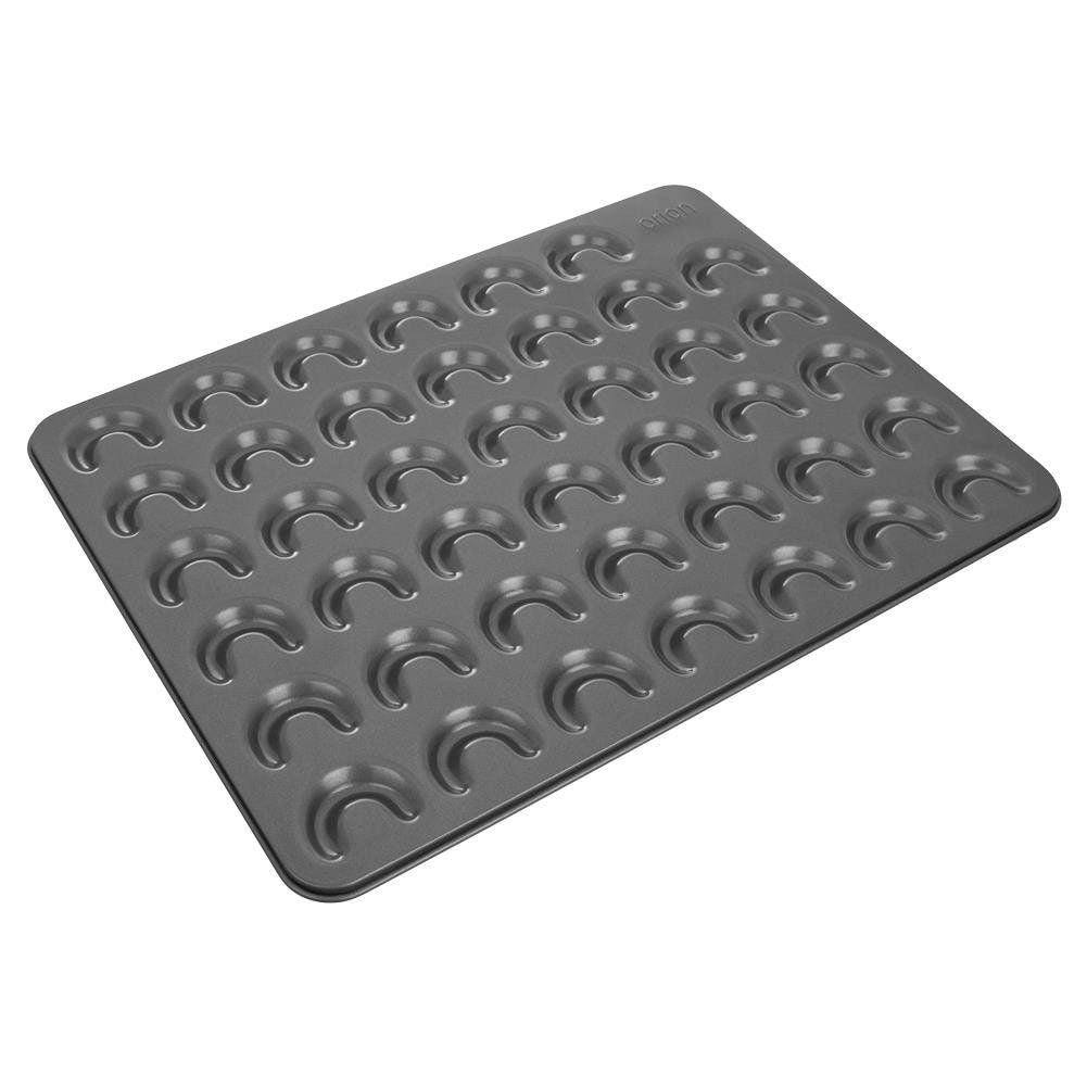 Baking tin for small croissants in carbon steel with non-stick coating