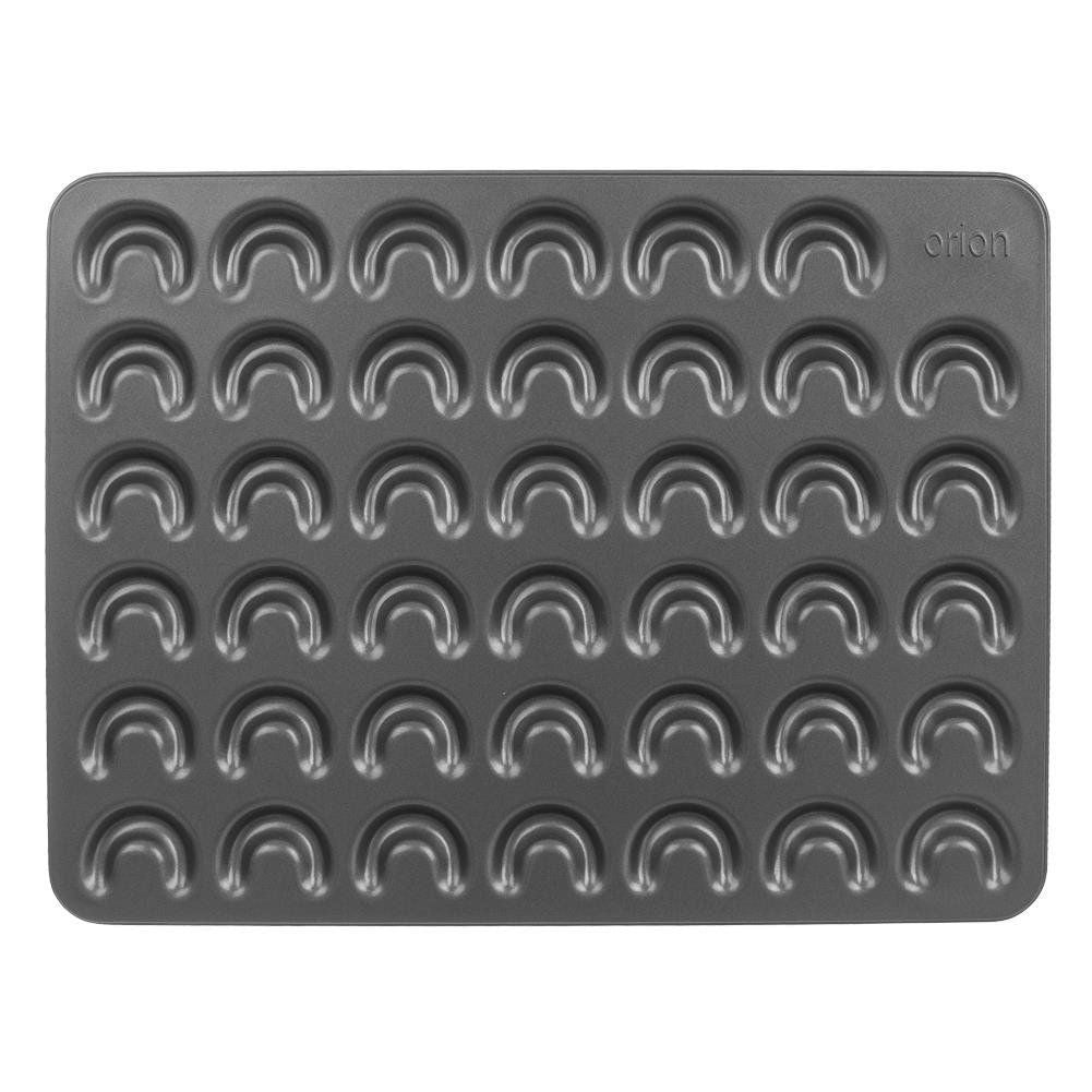 Baking tin for small croissants in carbon steel with non-stick coating
