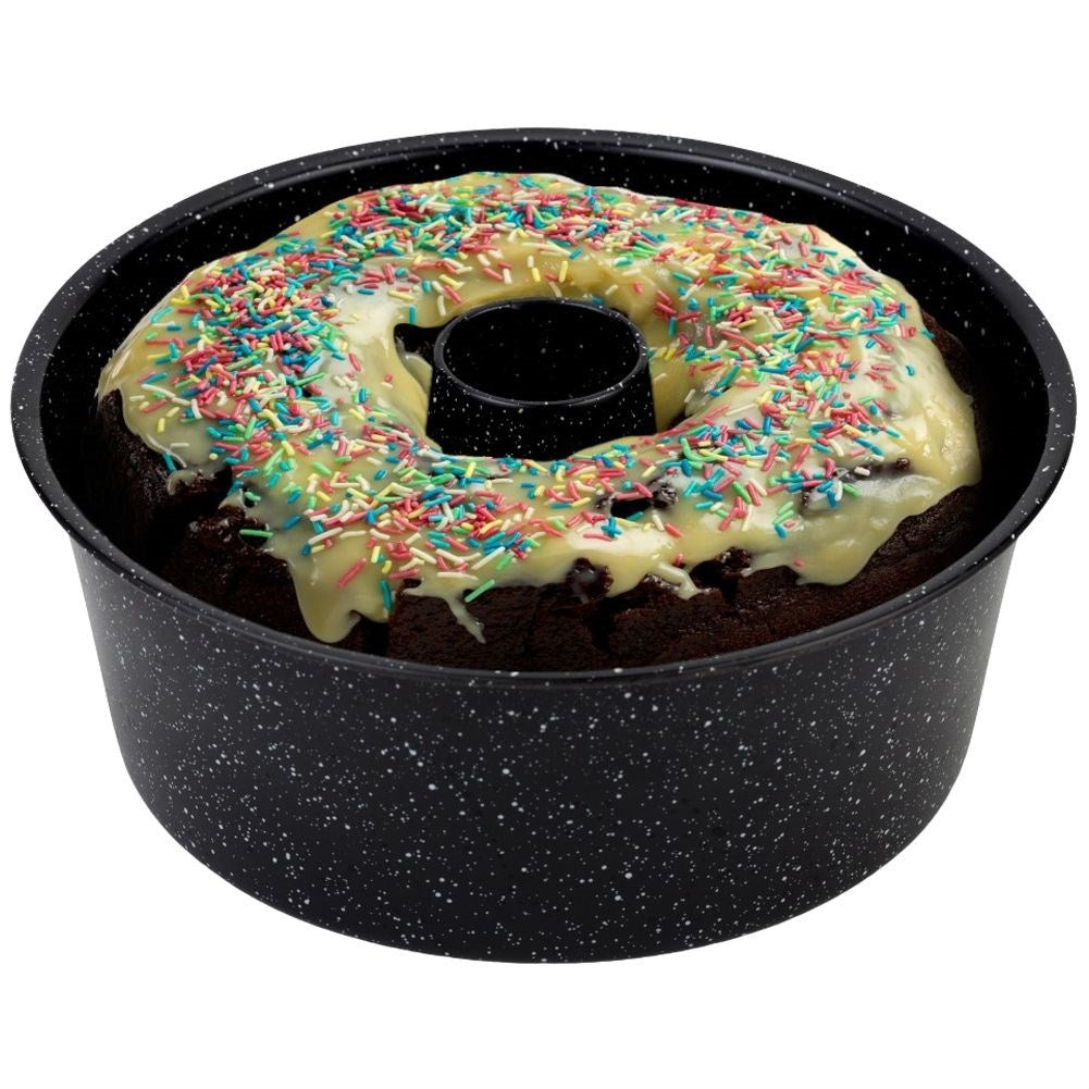 Baking tin with non-stick granite coating for all ovens