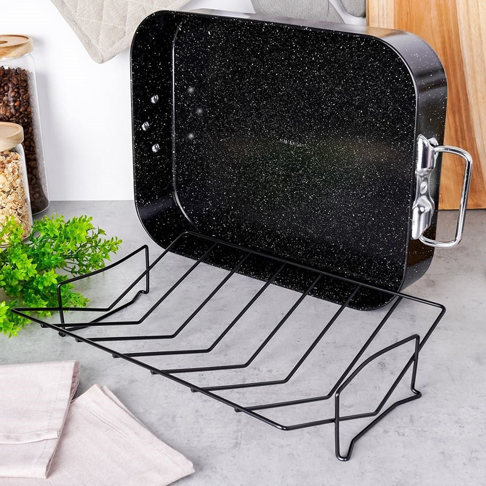 Baking tray with removable grid for meat and other dishes