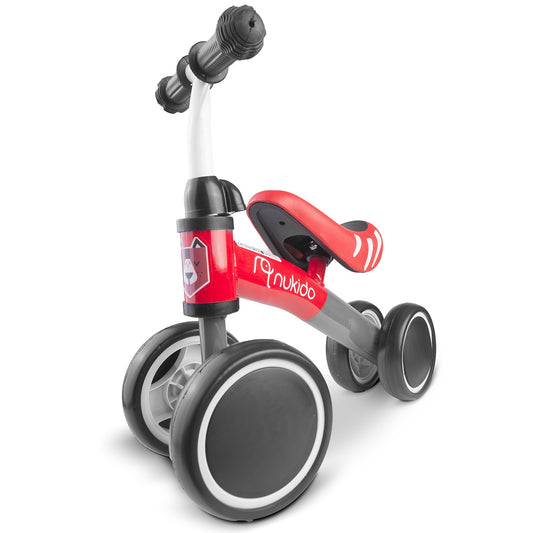 Balance Bike, 4 Wheels, Metal Frame, Foam Seat