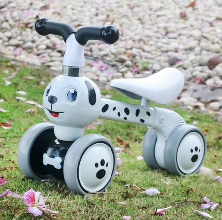 Balance bike Doggy ride on mini bike with 4 wheels