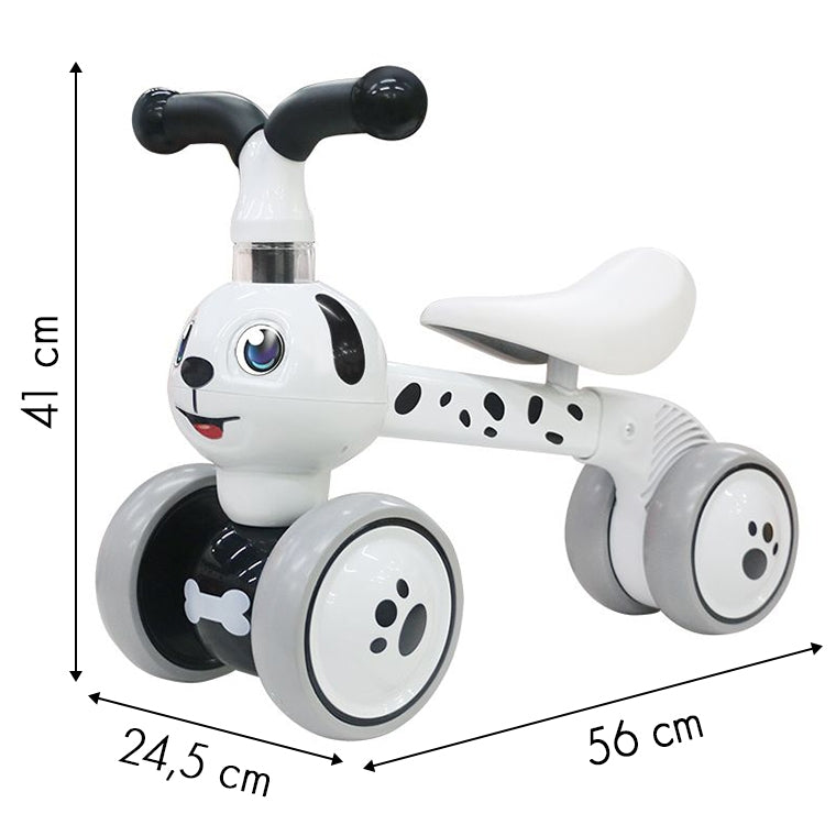 Balance bike Doggy ride on mini bike with 4 wheels
