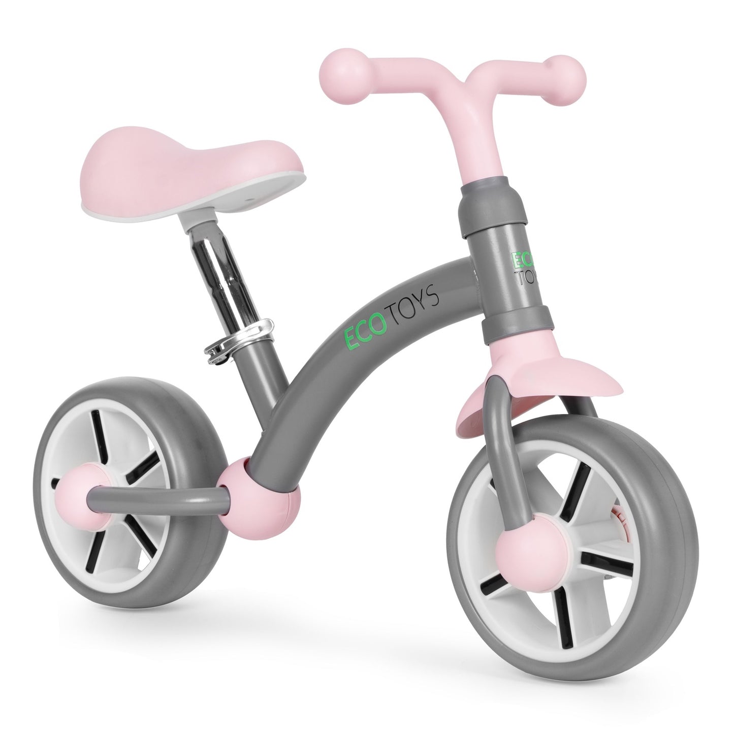 Balance bike for children, EVA wheels, adjustable seat, gray, ECOTOYS
