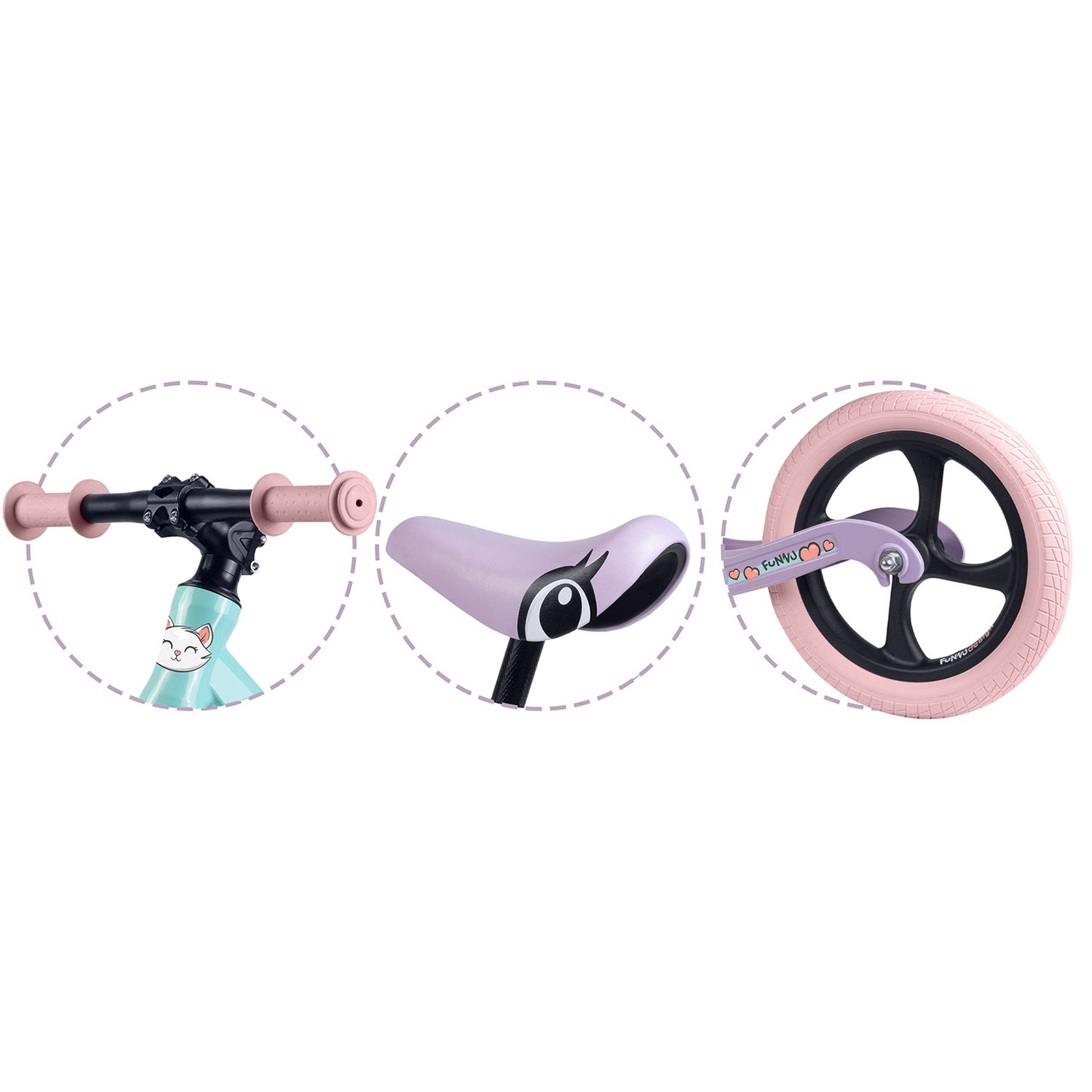 Balance bike for children Ricokids FUNNU