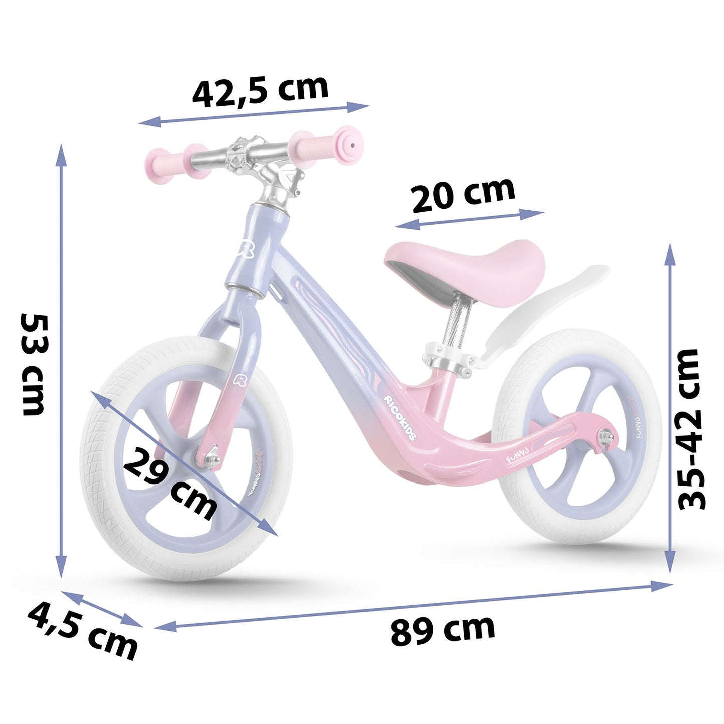 Balance bike for children Ricokids FUNNU