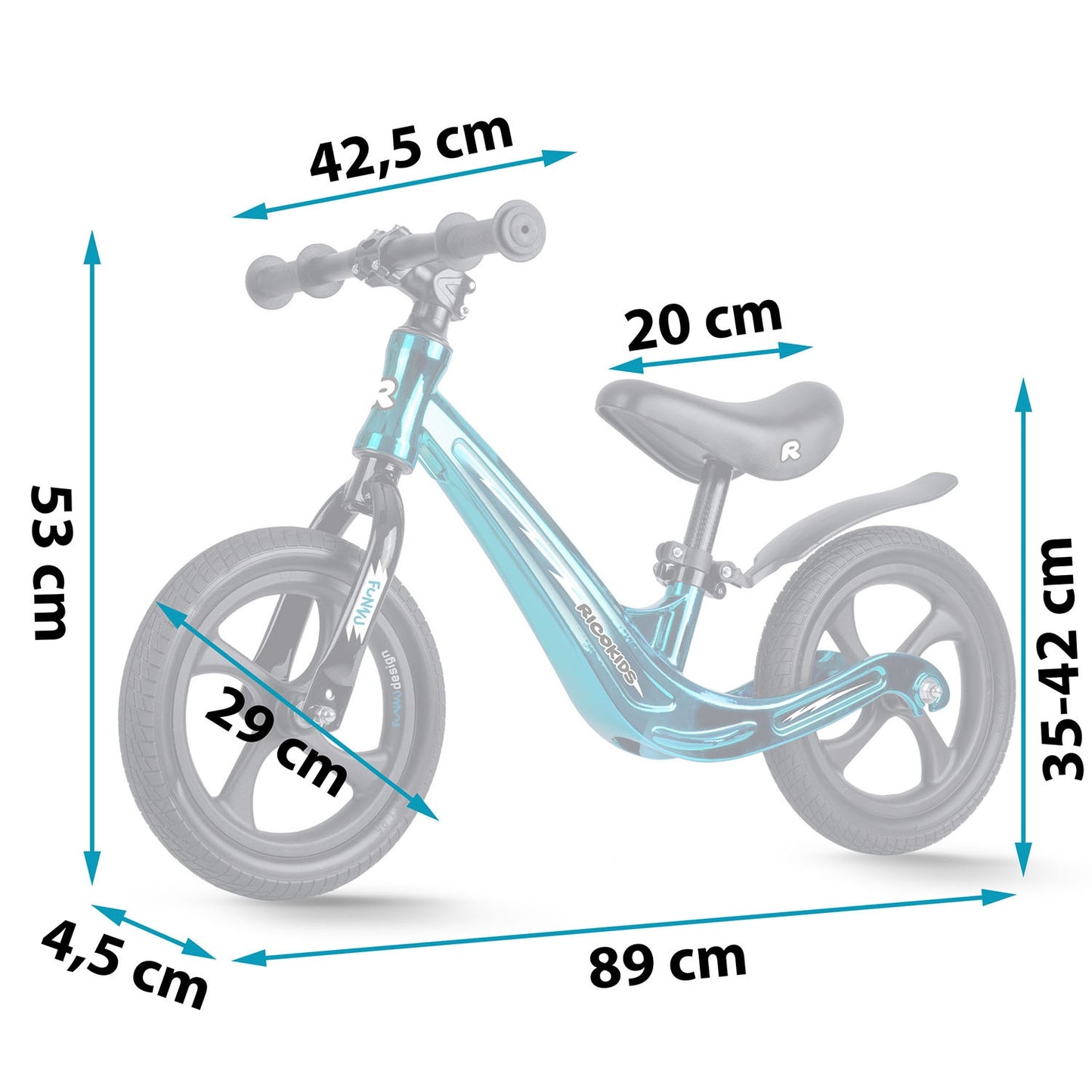 Balance bike for children Ricokids FUNNU
