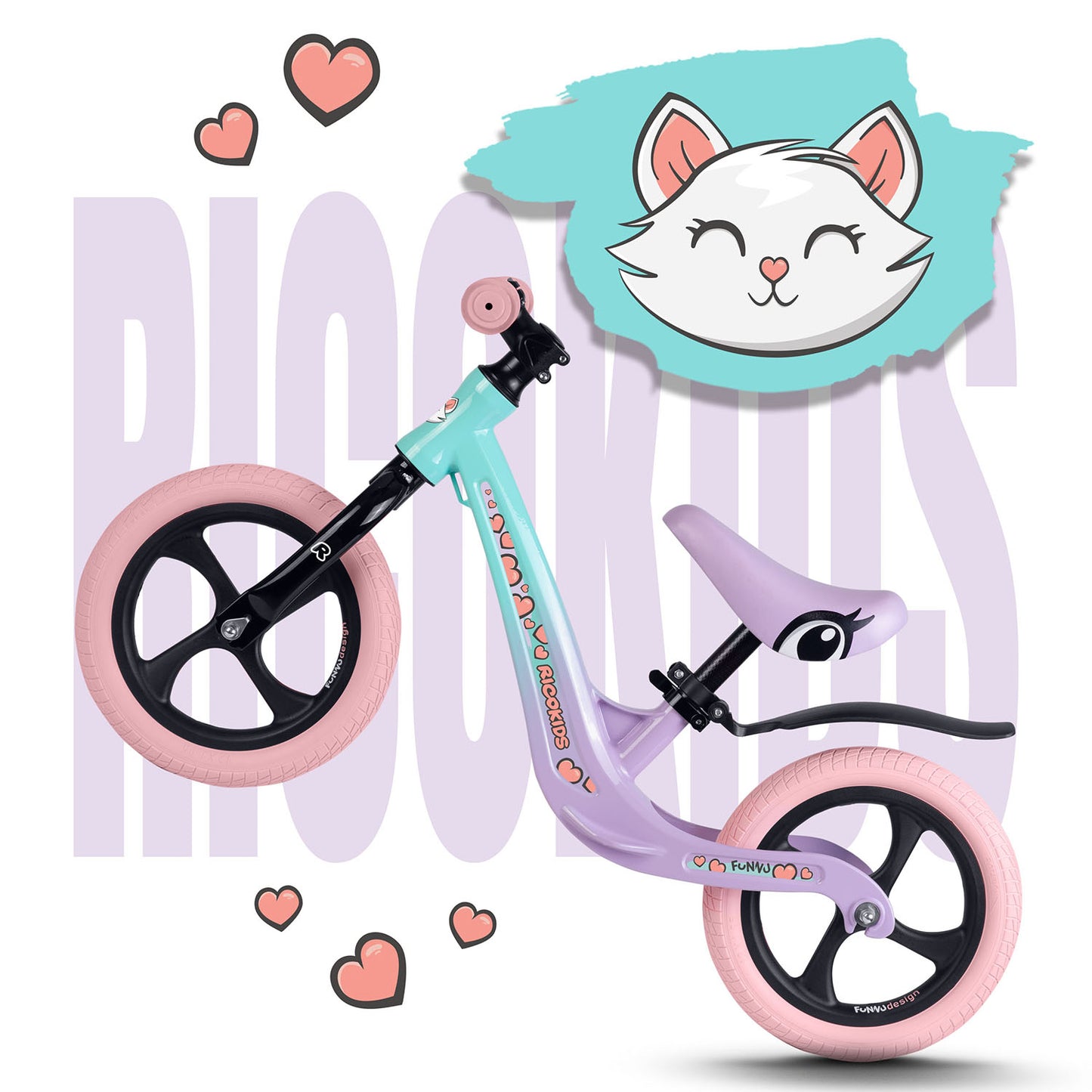 Balance bike for children Ricokids FUNNU