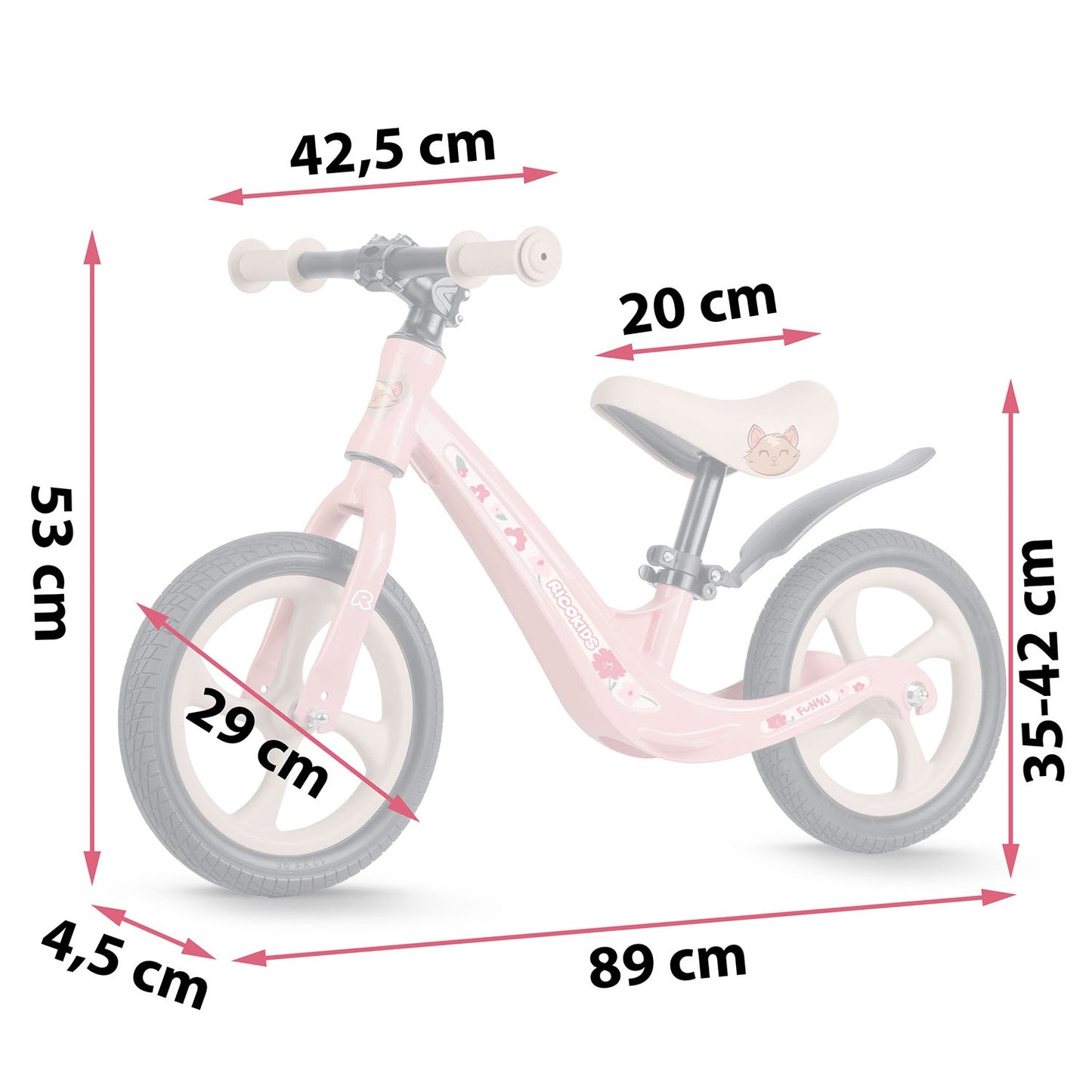 Balance bike for children Ricokids FUNNU