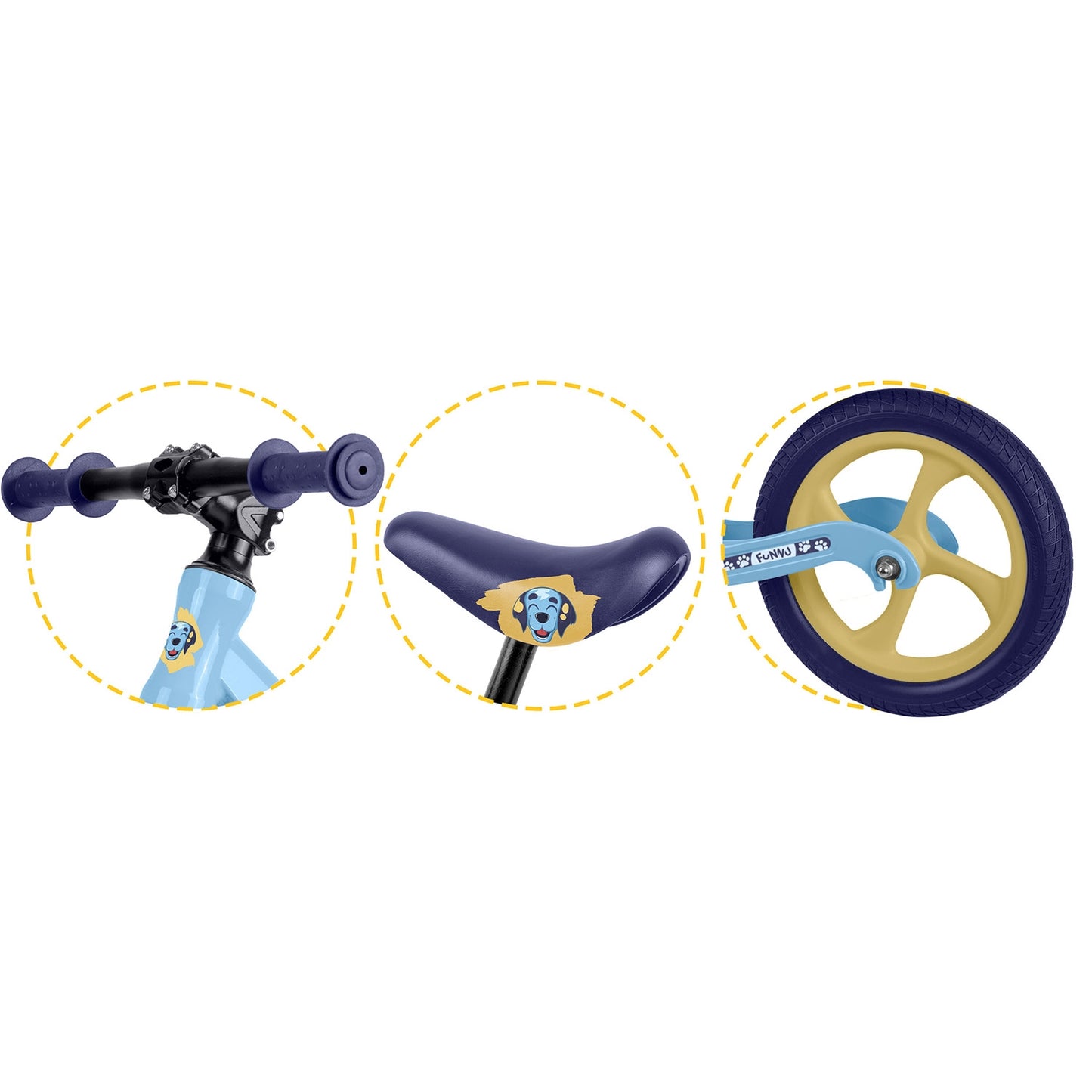 Balance bike for children Ricokids FUNNU