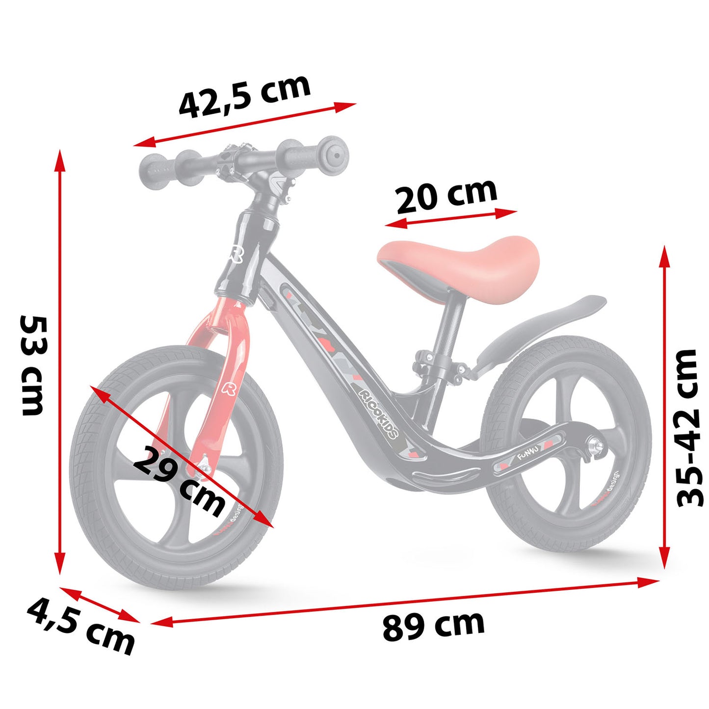 Balance bike for children Ricokids FUNNU