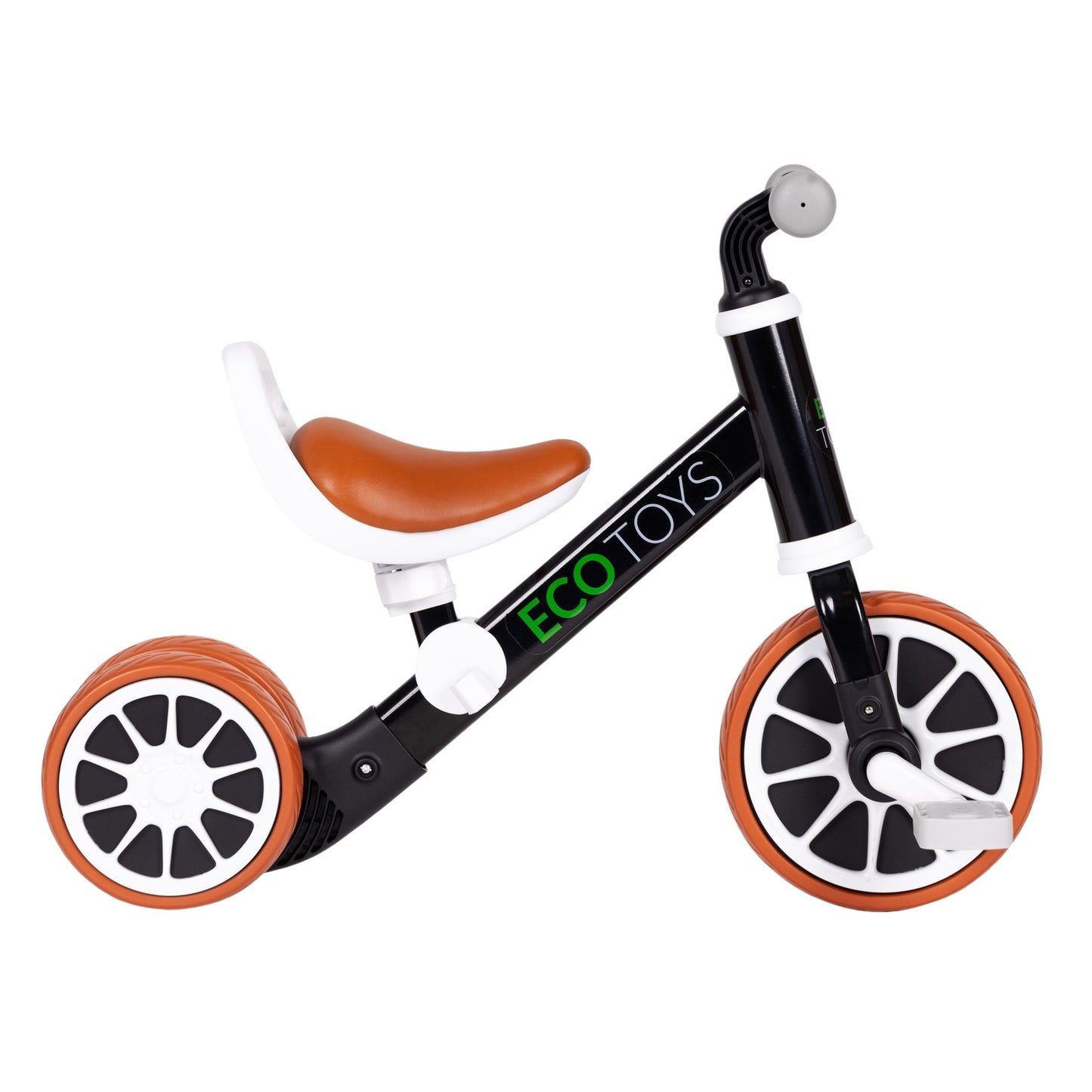 Balance bike with pedals 2in1 black ECOTOYS
