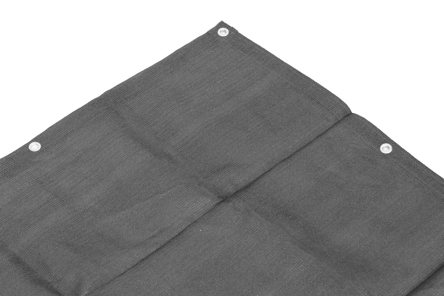 Balcony Privacy Screen with Fittings 150x500 cm Shading Mesh + Mounting Accessories Grey MultiGarden