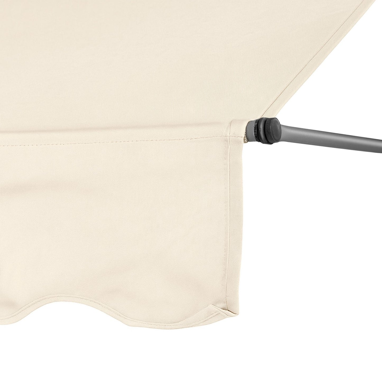 Balcony Sunshade Awning with Height Adjustment, Waterproof with Hand Crank Beige MultiGarden