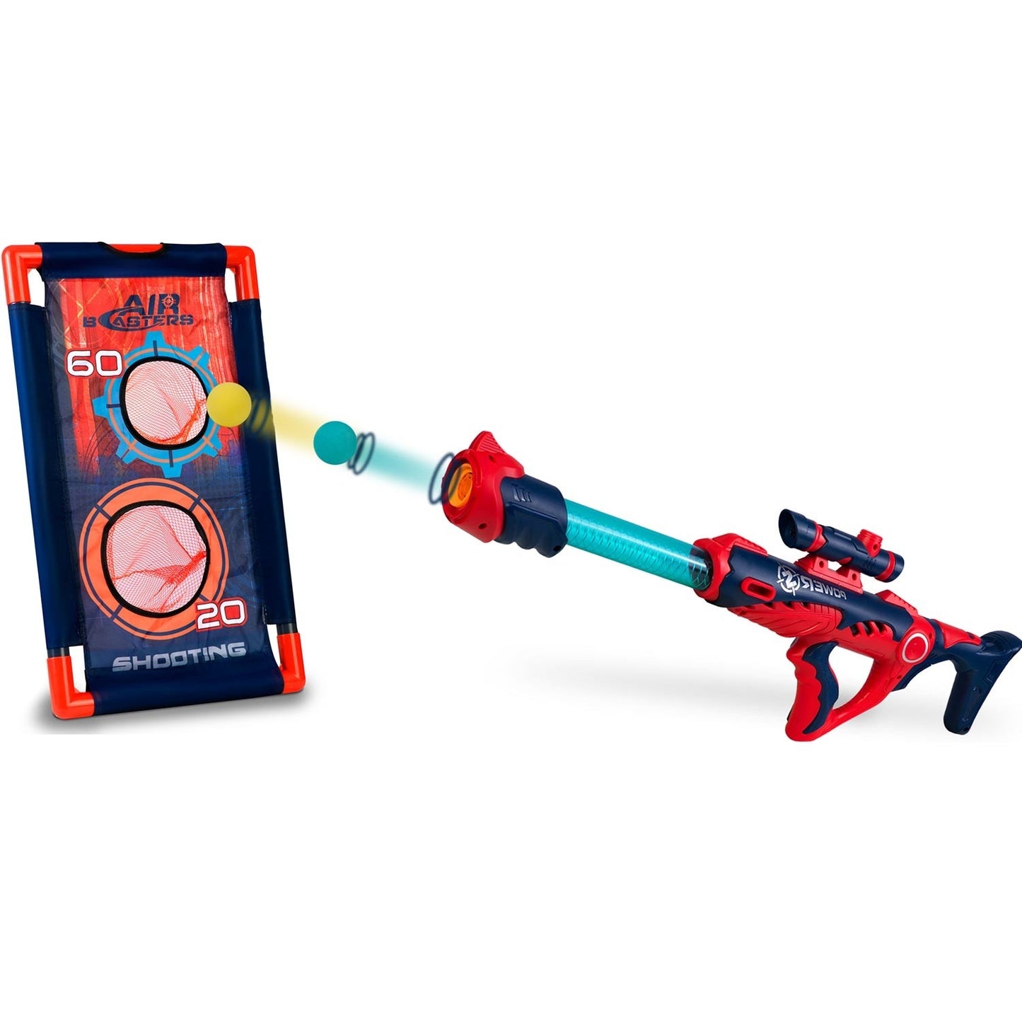 Ball throwing gun with target Ricokids 772700